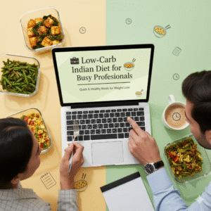 Low-Carb Indian Diet for Busy Professionals: Quick, Healthy & Time-Saving Meals ππΌ